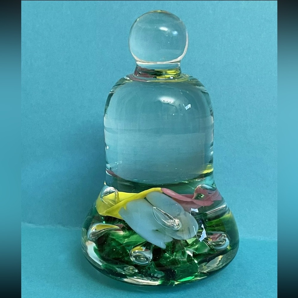 Joe St. Clair Paperweight Bell Shaped Art Glass